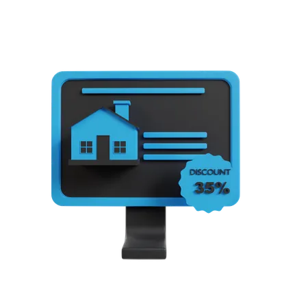 Home Advertisement  3D Icon