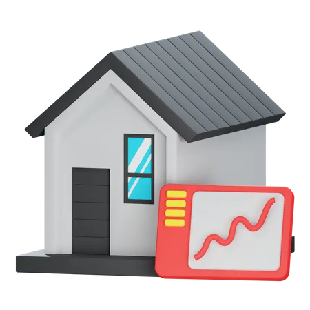 Home Analytics  3D Icon