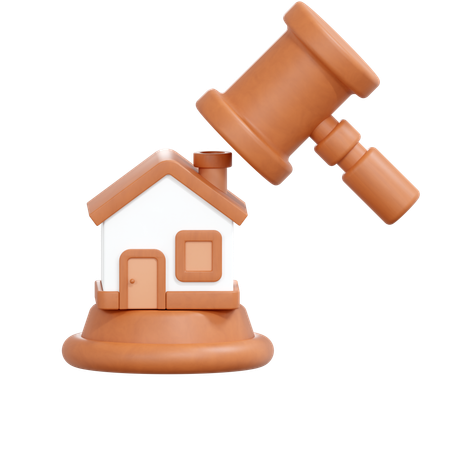 Home Auction  3D Icon