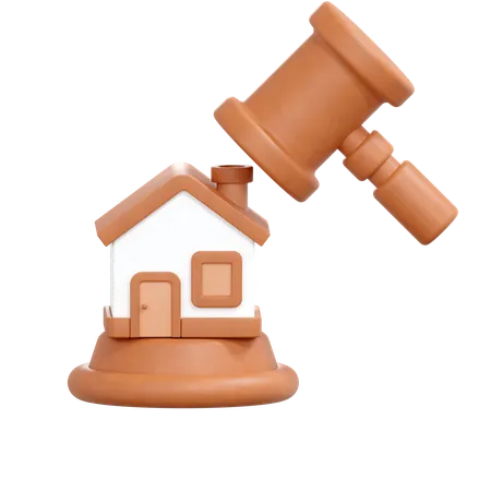 Home Auction  3D Icon