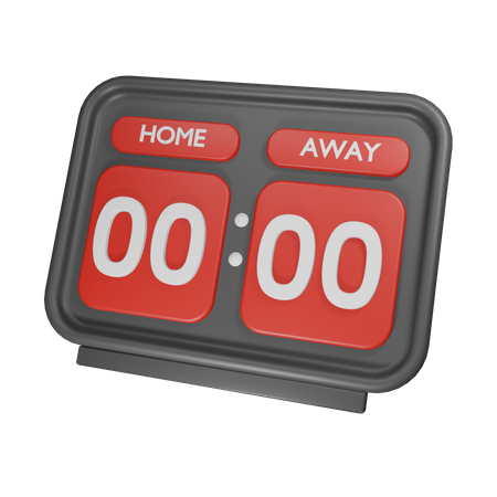 Home Away Score Board  3D Icon