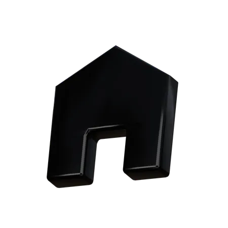 Home Back 3 D Icon 3D Icon
