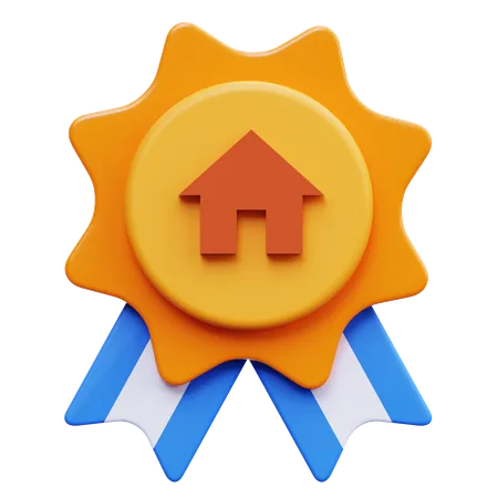 Home Badge  3D Icon