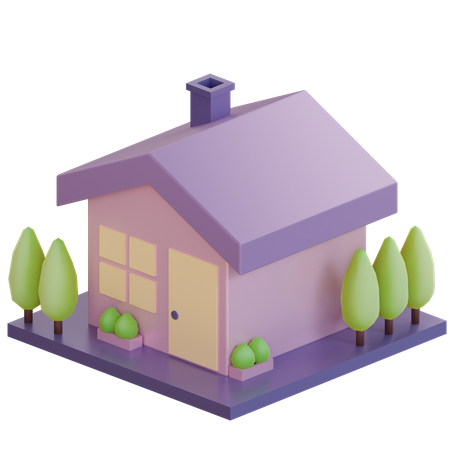 Home Building  3D Icon