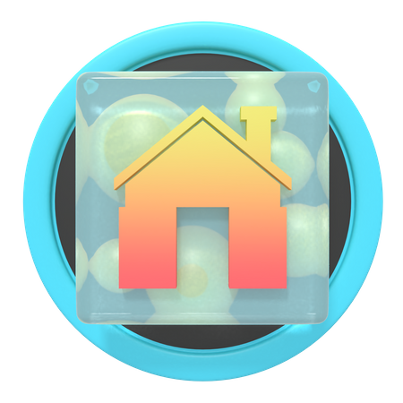 Home Button  3D Icon