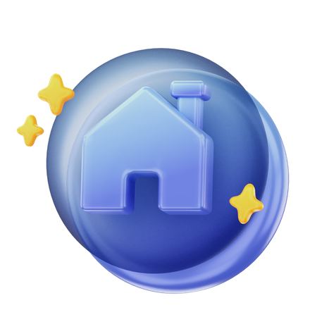 Home Button  3D Icon