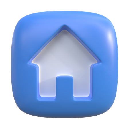 Home Button  3D Icon