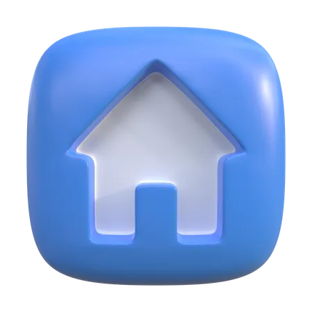 Home Button  3D Icon