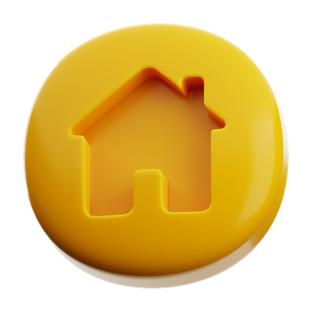 Home Button  3D Icon