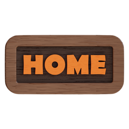 Home Button  3D Icon