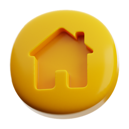 Home Button 3D Icon