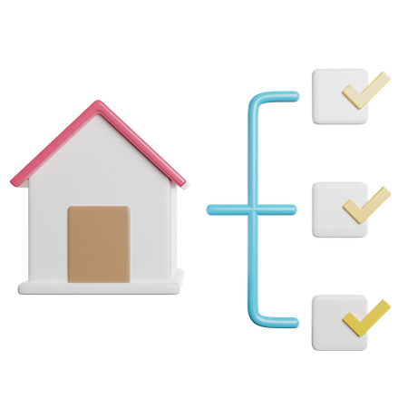 Home Checklist  3D Icon