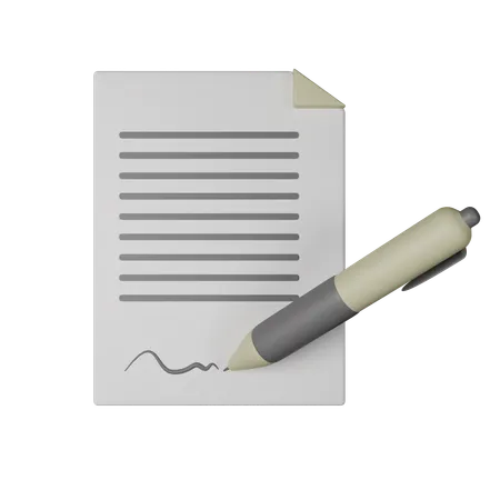 Home Contract  3D Icon