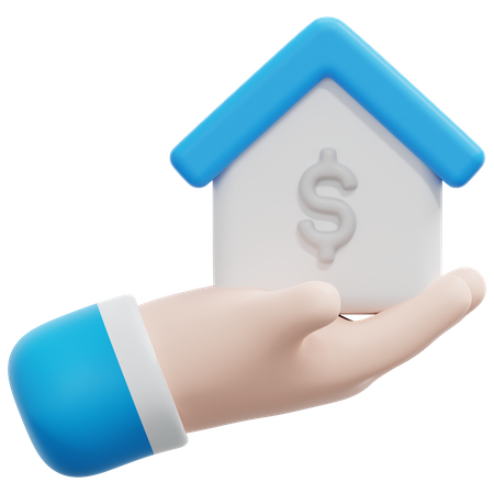 Home Cost 3D Icon