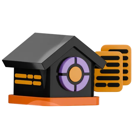 Home Data  3D Icon