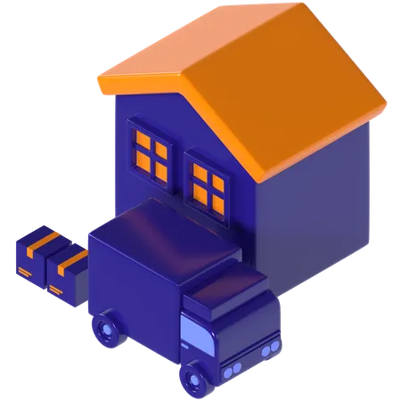 Home Delivery  3D Icon