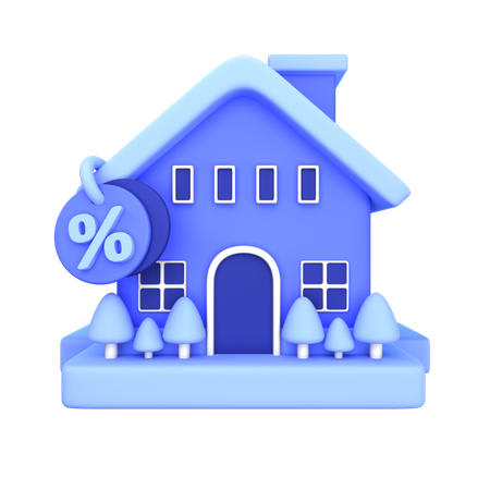 Home Discount  3D Icon