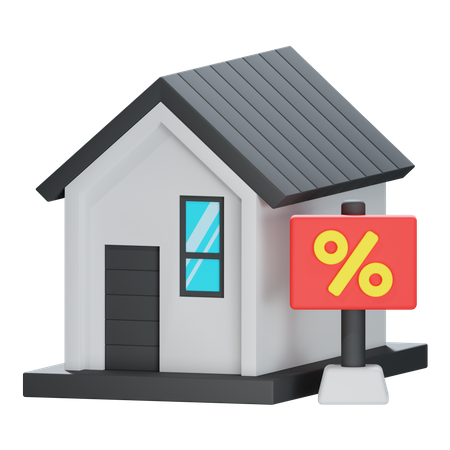Home Discount  3D Icon