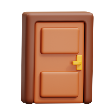 家のドア  3D Icon