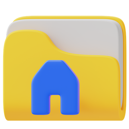 ホームフォルダ  3D Icon