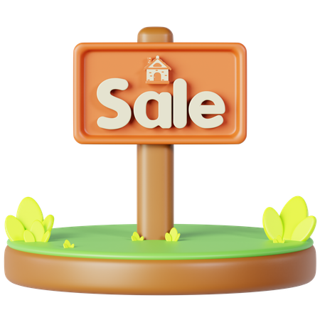 Home For Sale  3D Icon
