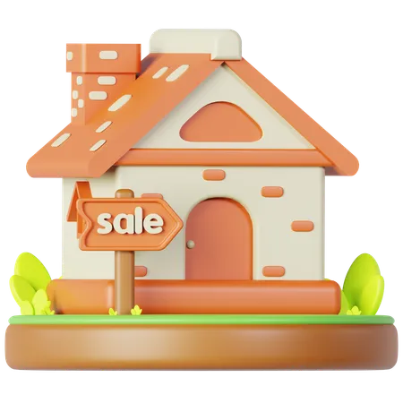 Home For Sale  3D Icon