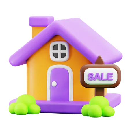 Home for sale  3D Icon