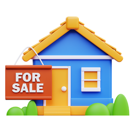 Home for Sale  3D Icon