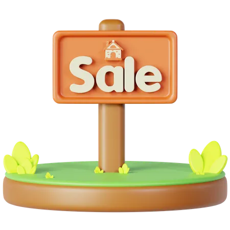 Home For Sale  3D Icon