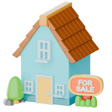 Home For Sale  3D Icon