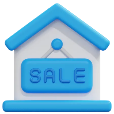 Home For Sale  3D Icon