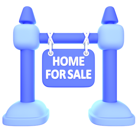 Home For Sale  3D Icon