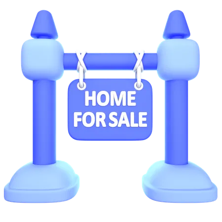 Home For Sale  3D Icon