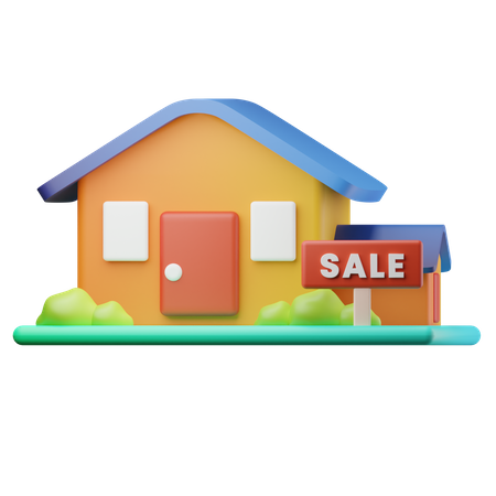 Home For Sale  3D Icon