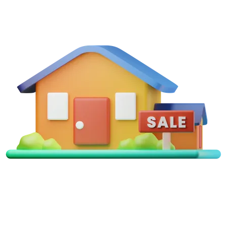 Home For Sale  3D Icon