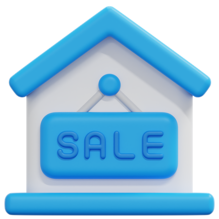 Home For Sale  3D Icon