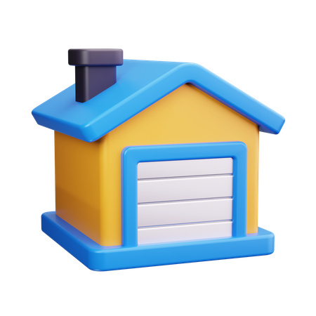 Home Garage  3D Icon