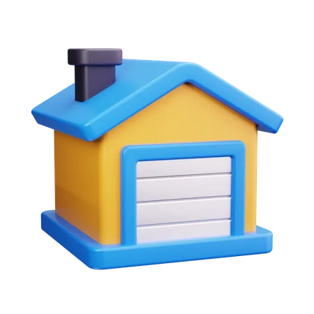 Home Garage  3D Icon