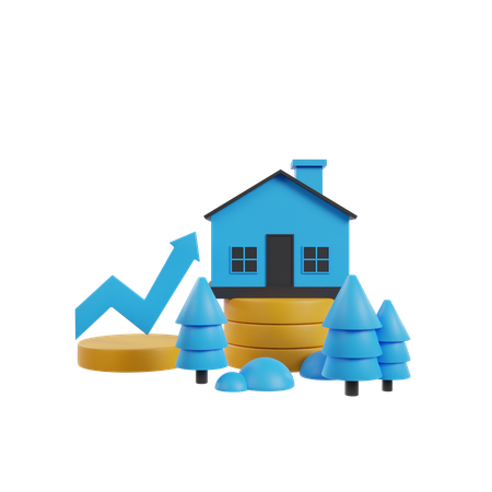 Home Growth  3D Icon