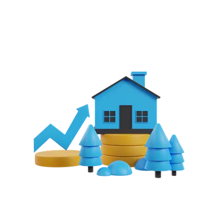 Home Growth  3D Icon