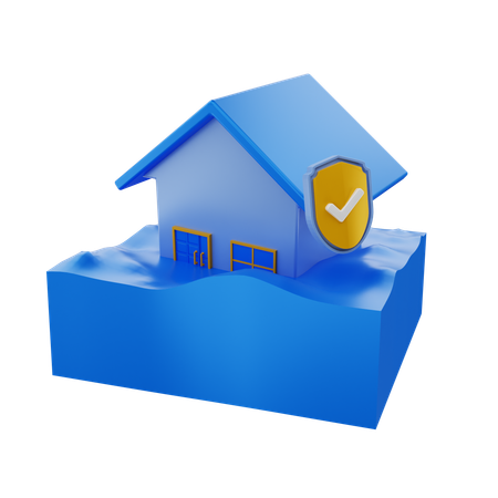 Home In Flood  3D Icon