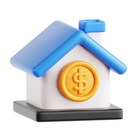 住宅保険  3D Icon
