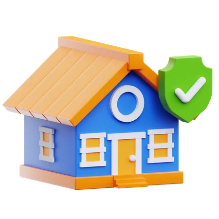 주택 보험  3D Icon