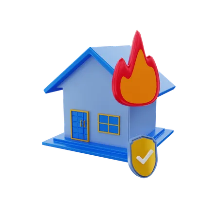 住宅保険  3D Icon