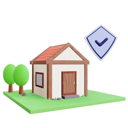 Home Insurance  3D Icon