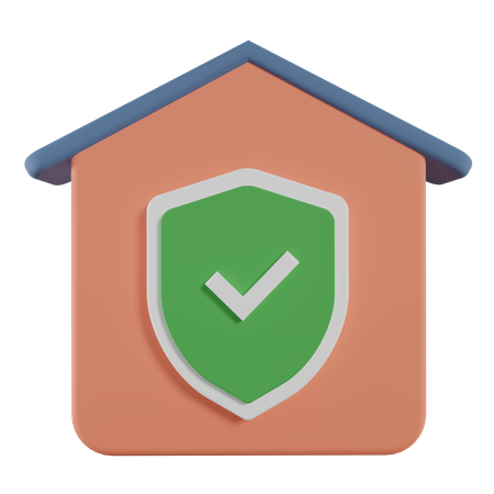 Home insurance  3D Icon