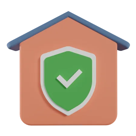 Home insurance  3D Icon