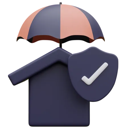 Home Insurance  3D Icon