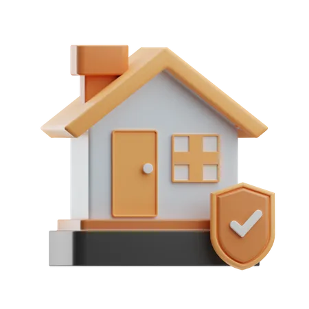 Home Insurance  3D Icon