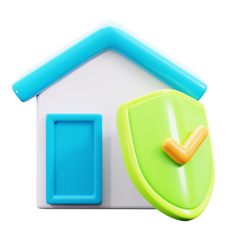 Home insurance  3D Icon